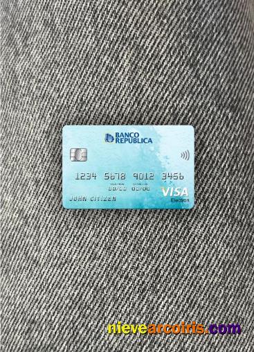 Uruguay Banco De La Republica Oriental Del Uruguay bank visa electron card photolook